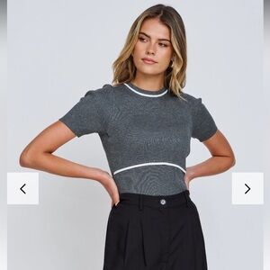 Apero Label Rowe Knit Panel Top - breastfeeding friendly